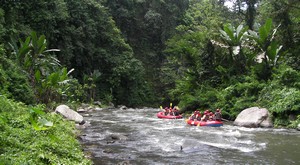 Watching the rafting