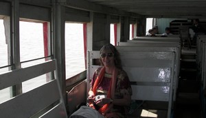 in the boat to Bagan