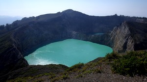 Kelimutu after sunrise