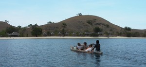 Arriving at Seraya island