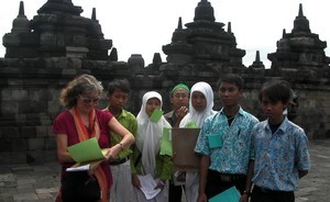 Interview at Borobudur