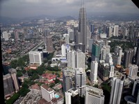 The view from Menara tower