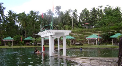 Soda water swimming pool