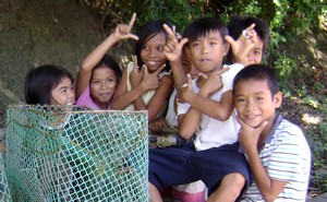 Children from the village