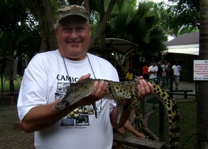 At the crocodile farm