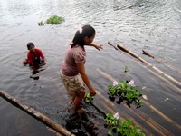 Students in the Agusan Marsh