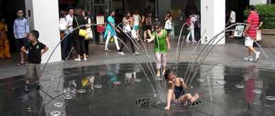 Young girl playing