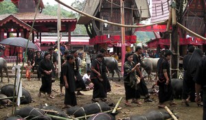 The funeral ceremony